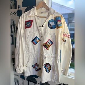 Vintage Disney Mickey Mouse “Transatlantic Luxury Co.” Jacket -Small- Rare 90s